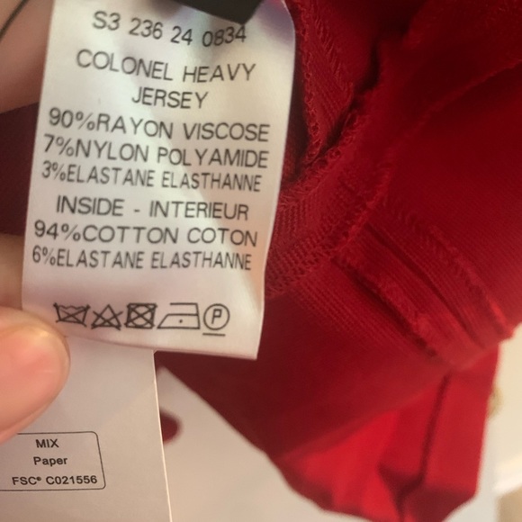 Joseph Red Fit and Flare Dress - Picture 5 of 5